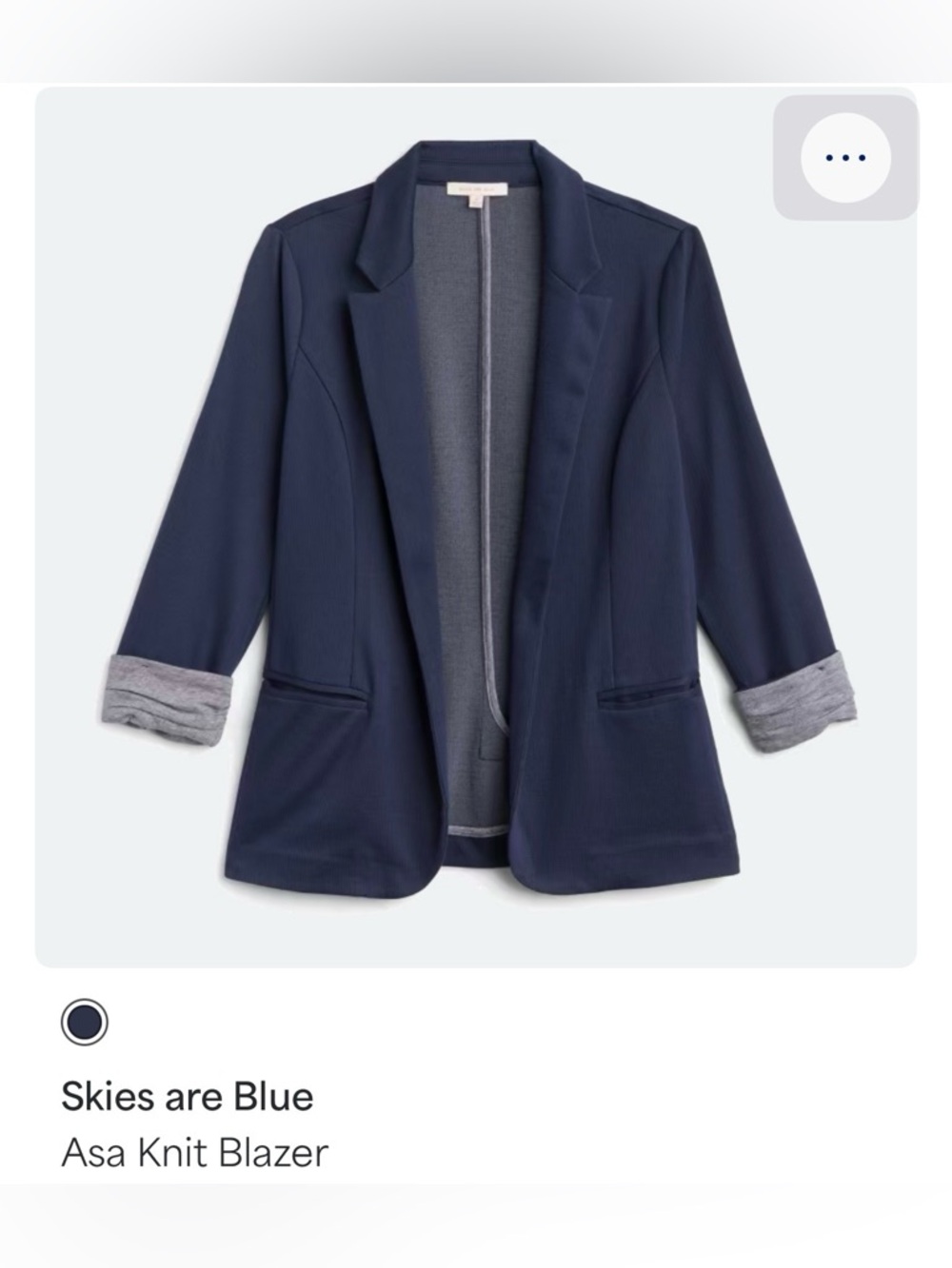 Skies Are Blue Stitch Fix Navy Blue Blazer Sz XL NWT